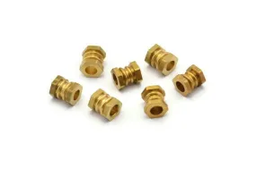 20 Raw Brass Industrial Tubes, Spacer Beads, Findings (7x6mm) D0144