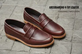 509-1 V-Tip Blutcher Loafer Caramel x Wooden