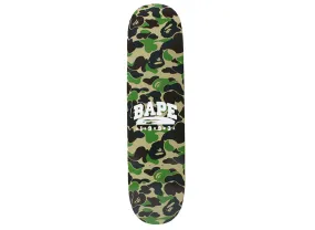 A Bathing Ape ABC Camo Skateboard in Green xld