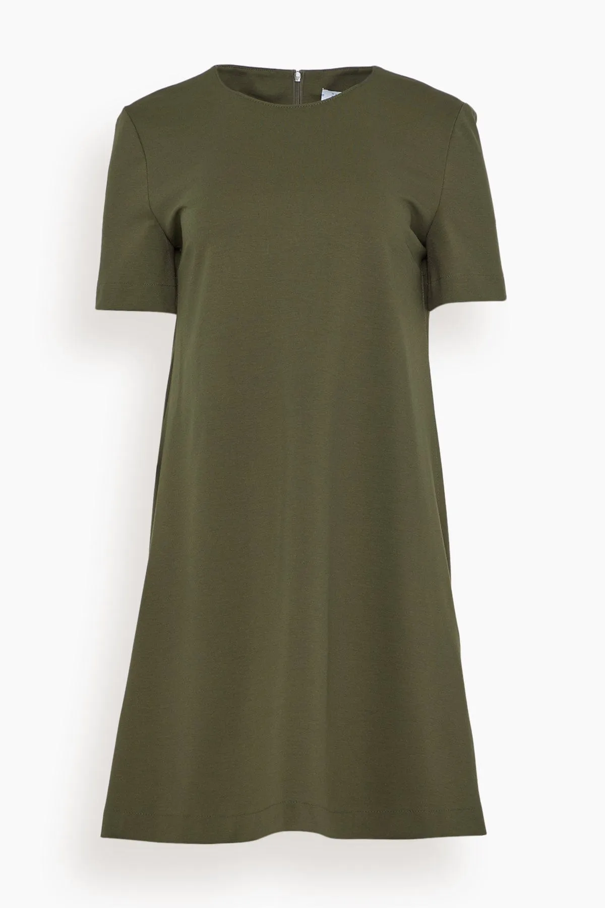 A Line Dress in Moss Green