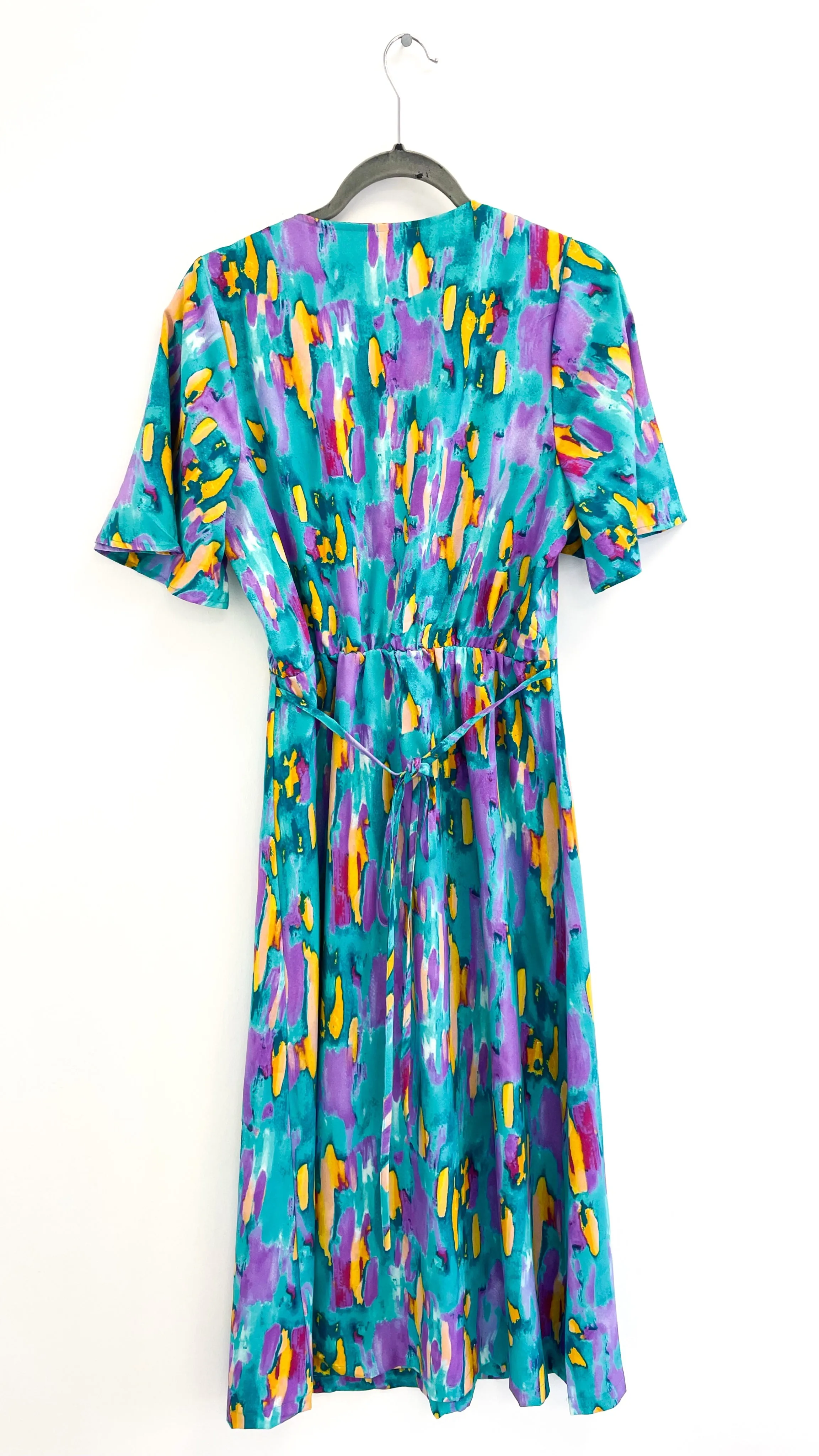 A1722 Nina Teal Print Dress