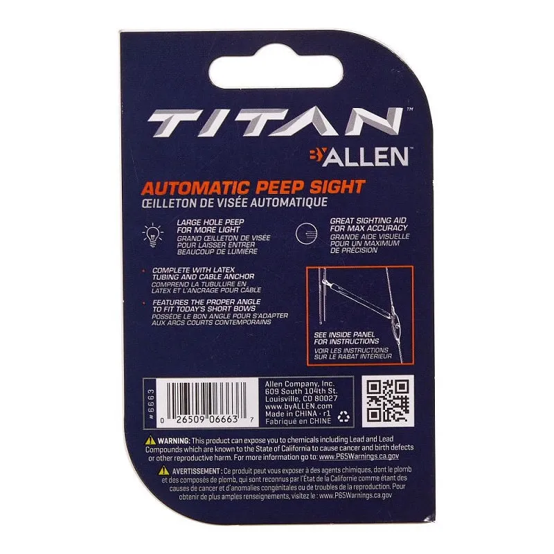 Allen Titan Automatic Peep Sights 6663