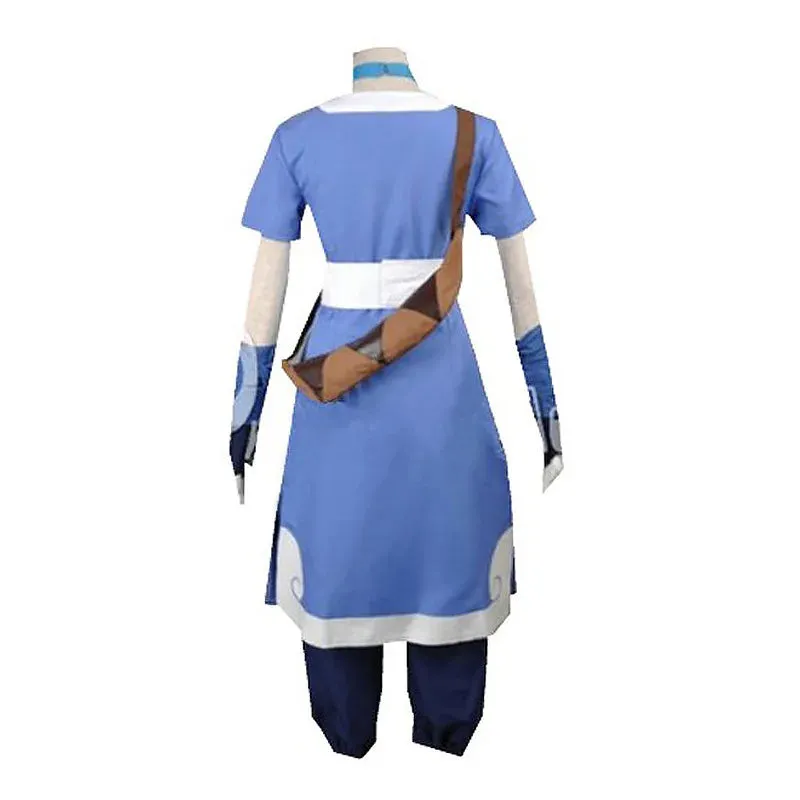 Anime Movie Avatar: The Last Airbender Katara Dress Cosplay Costume Avatar Aang Uniform Set Woman Man Clothes Halloween Costume