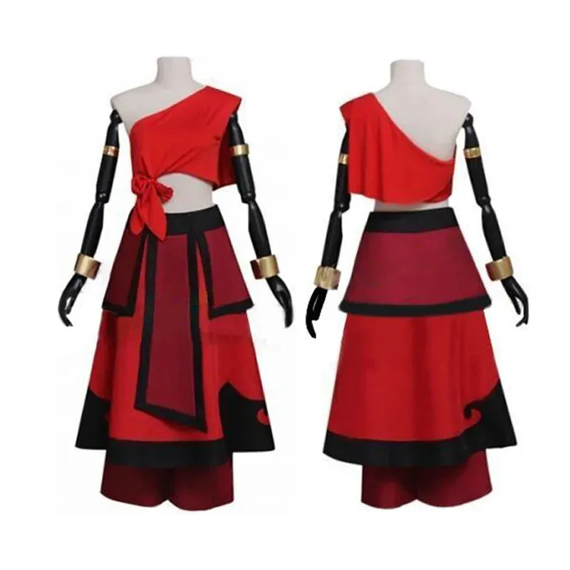 Anime Movie Avatar: The Last Airbender Katara Dress Cosplay Costume Avatar Aang Uniform Set Woman Man Clothes Halloween Costume