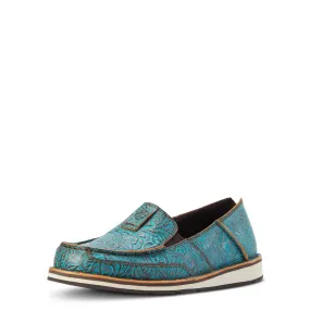 Ariat Womens Brushed Turquoise Embossed Floral Cruiser