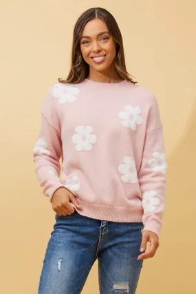 ASTER FLORAL KNIT JUMPER