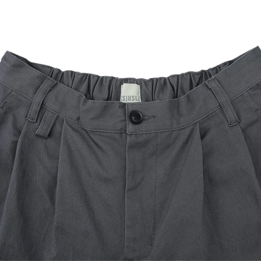 A[S]USL SIGNATURE SHORTS-CHARCOAL