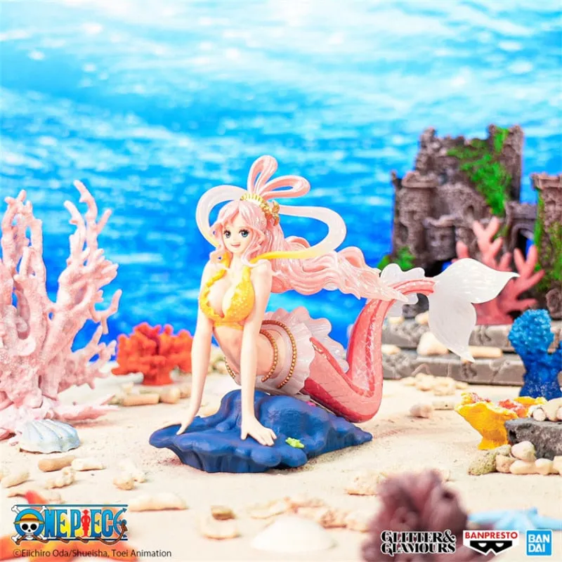 BANDAI Cute Shirahoshi ONE PIECE Shining Charm Anime Action Figurine Collectible