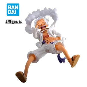 Bandai Original S.H.Figuarts One Piece Monkey D. Luffy Gear 5 SHF Genuine Action Dolls Model Toys Anime Figure Collectible Gift