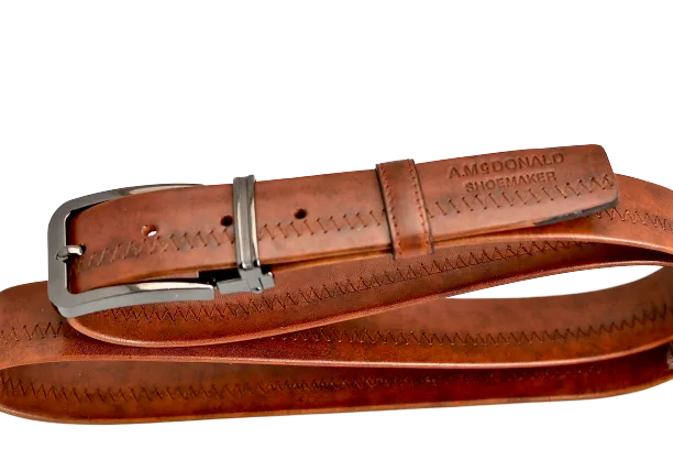 Belt | cognac narrow | calf