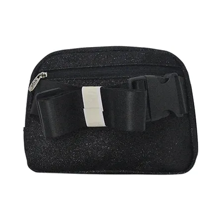 Black Glitter NGIL Belt Bag