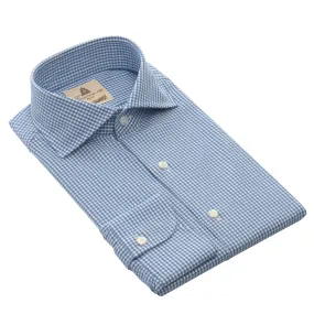 Checked Cotton Blue and White Shirt