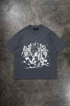 CLOUD CASTLE DARK GREY MELANGE T-SHIRT