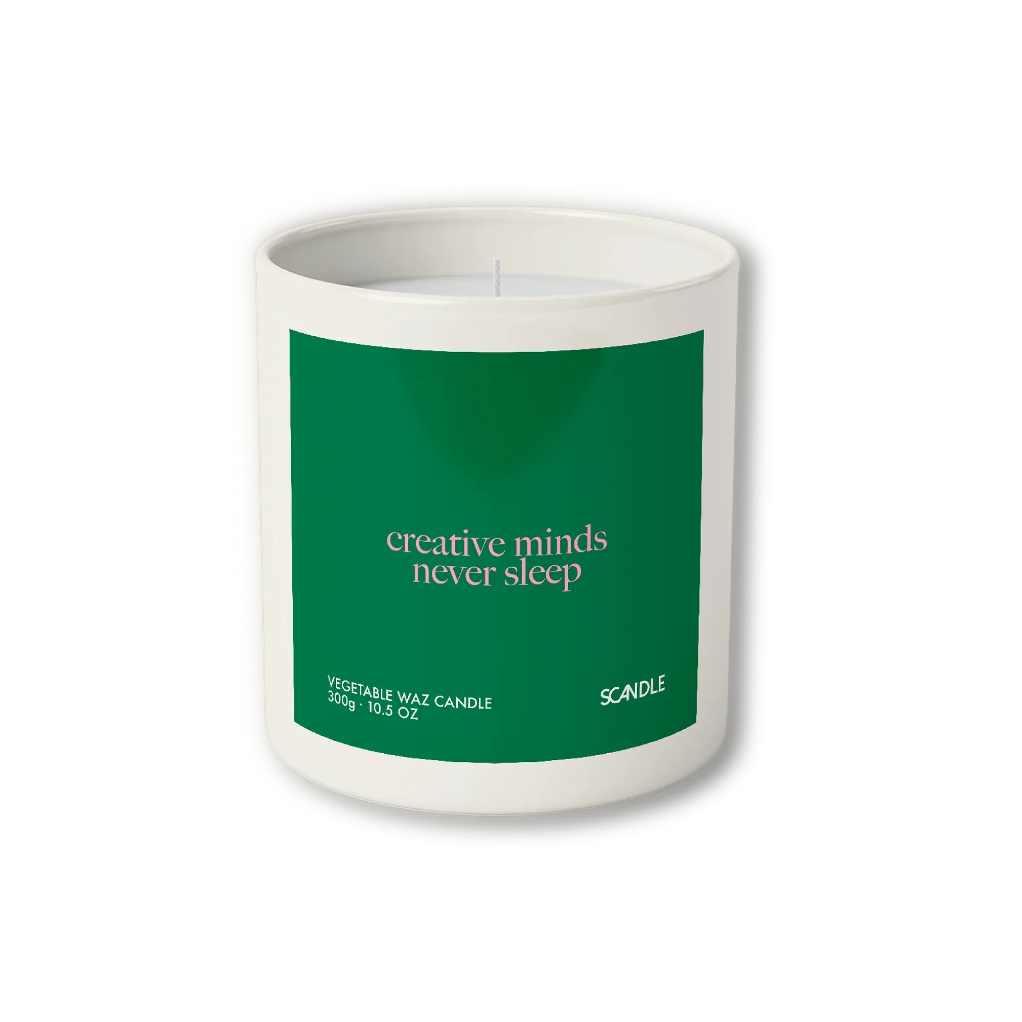 Creative Minds Never Sleep Scented Candle