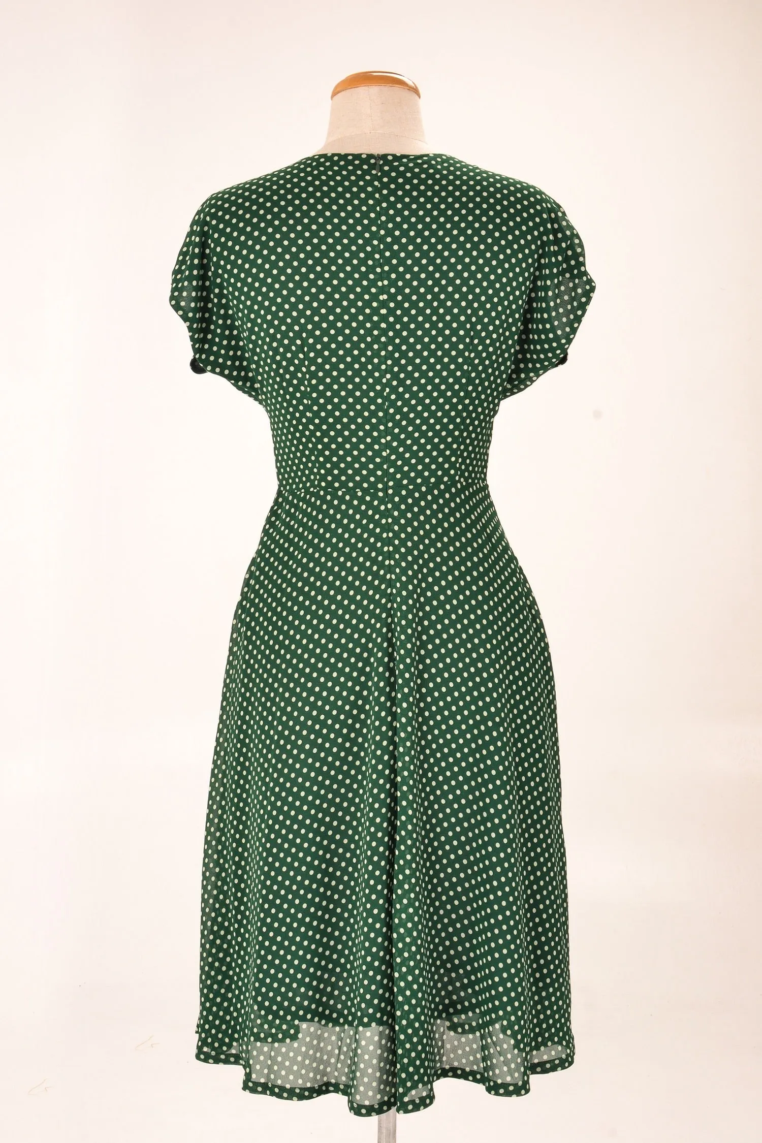 Dakota Green Polka Dot Dress