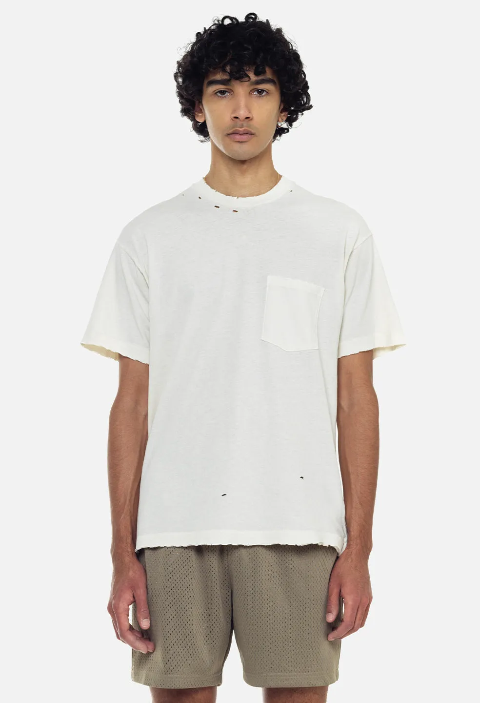 Folsom Pocket Tee / Vintage White