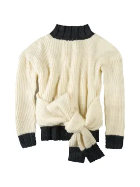 FOUR SLEEVE SWEATER CREAM