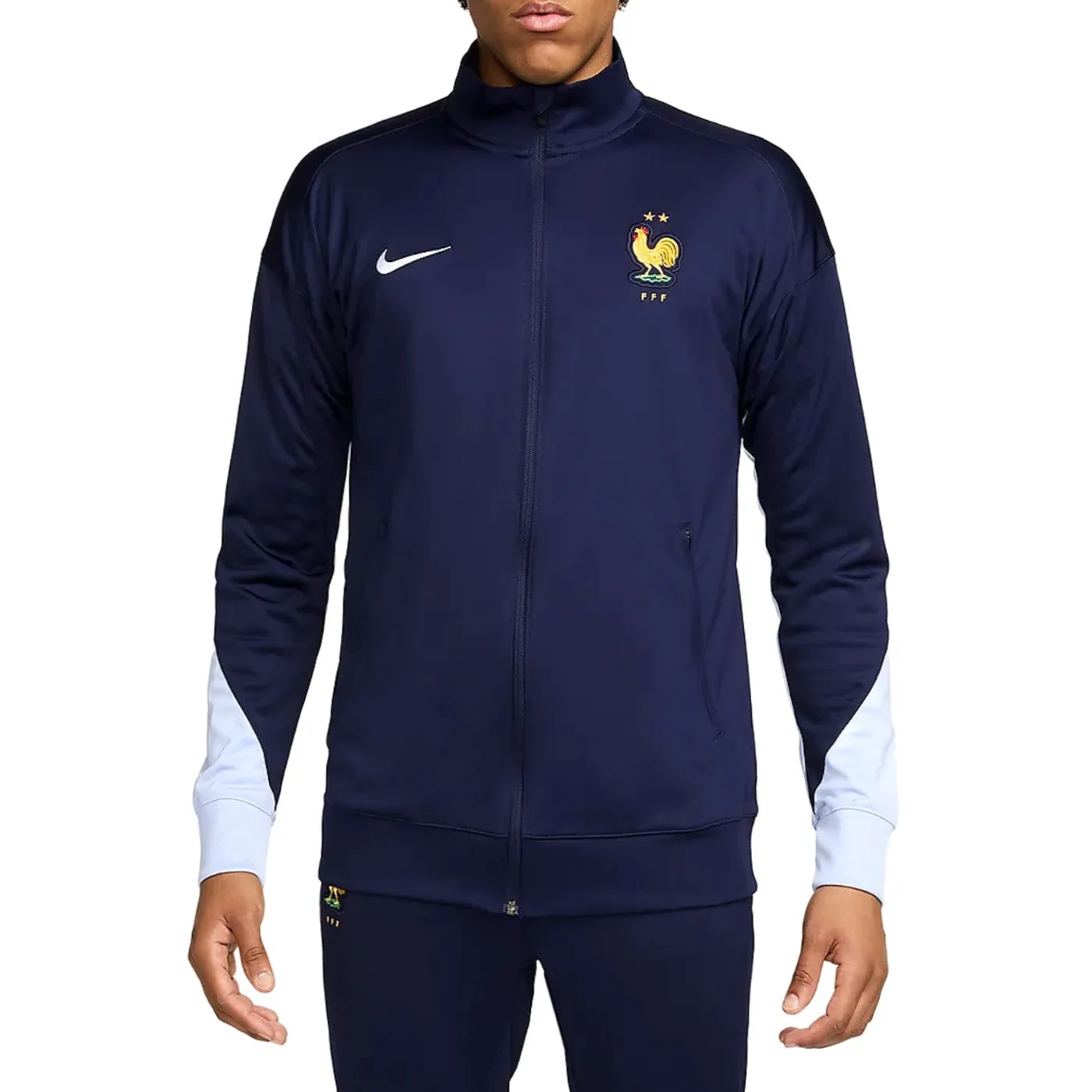 France training presentation Soccer tracksuit 2024/25 navy - Nike