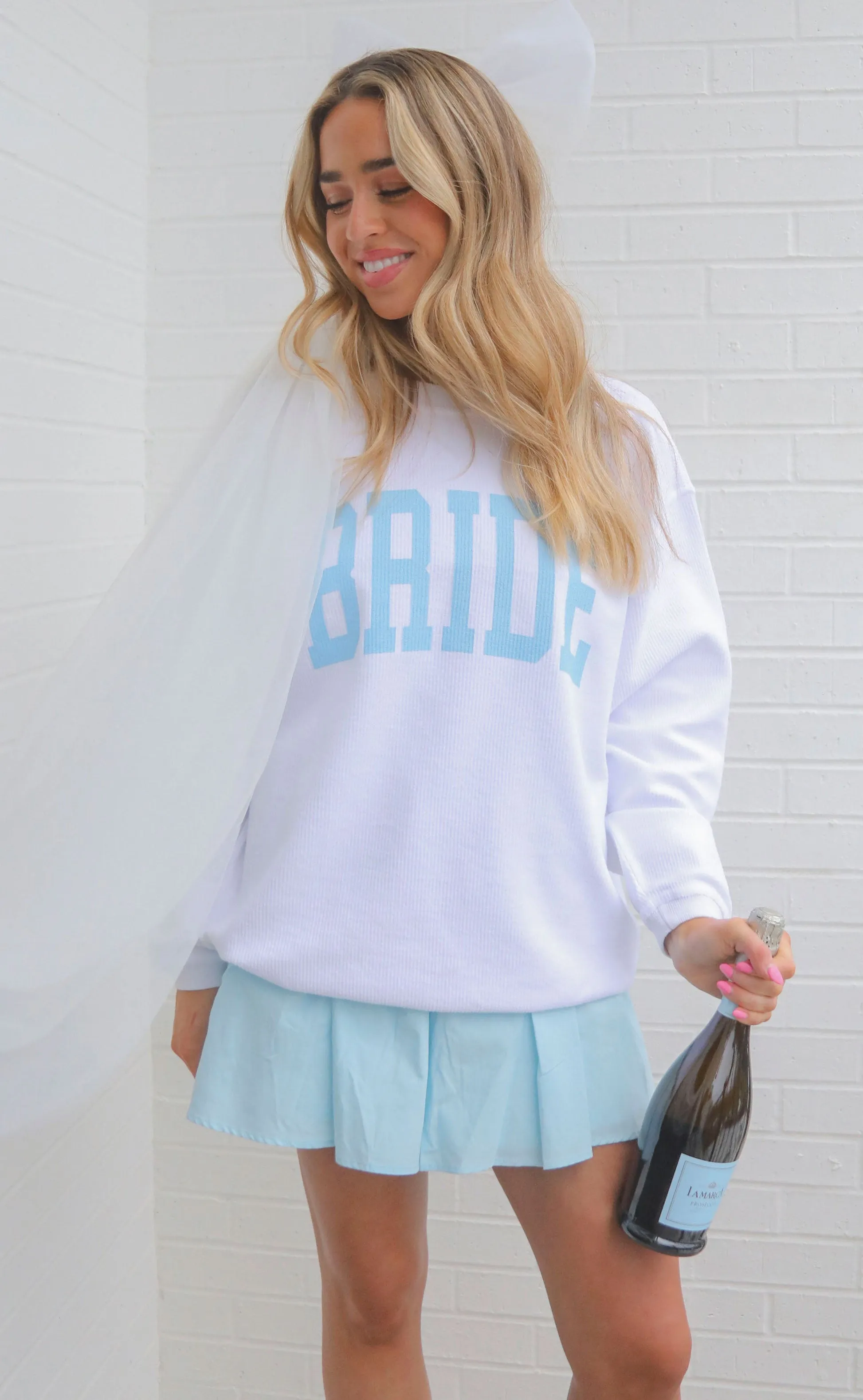 friday   saturday: bride corded sweatshirt