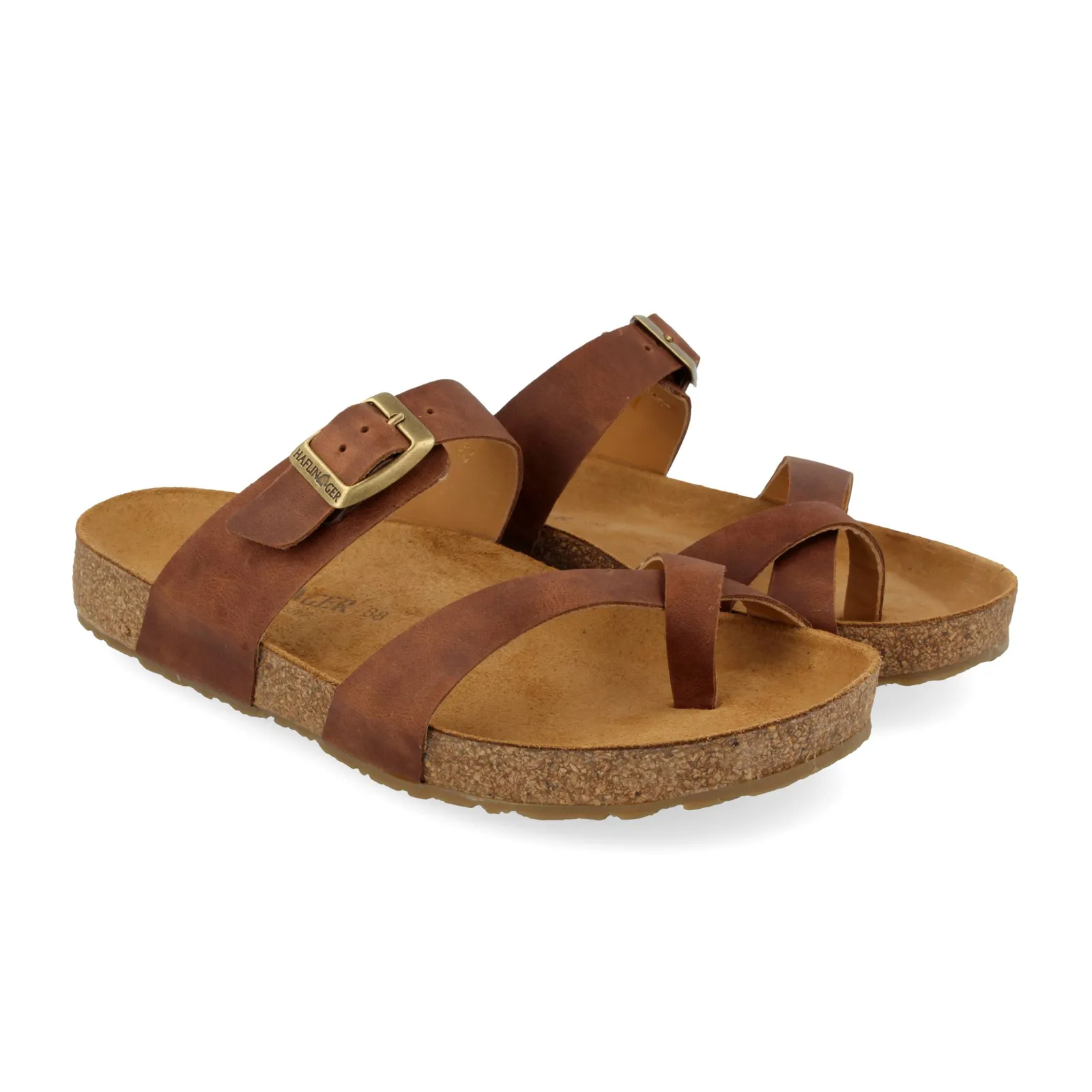 Haflinger Juno Thong Sandal (Unisex) - Saddale