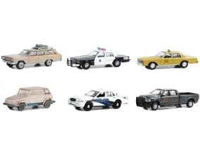 Hollywood Series Set of 6 pieces Release 39 1/64 Diecast Model Cars by Greenlight