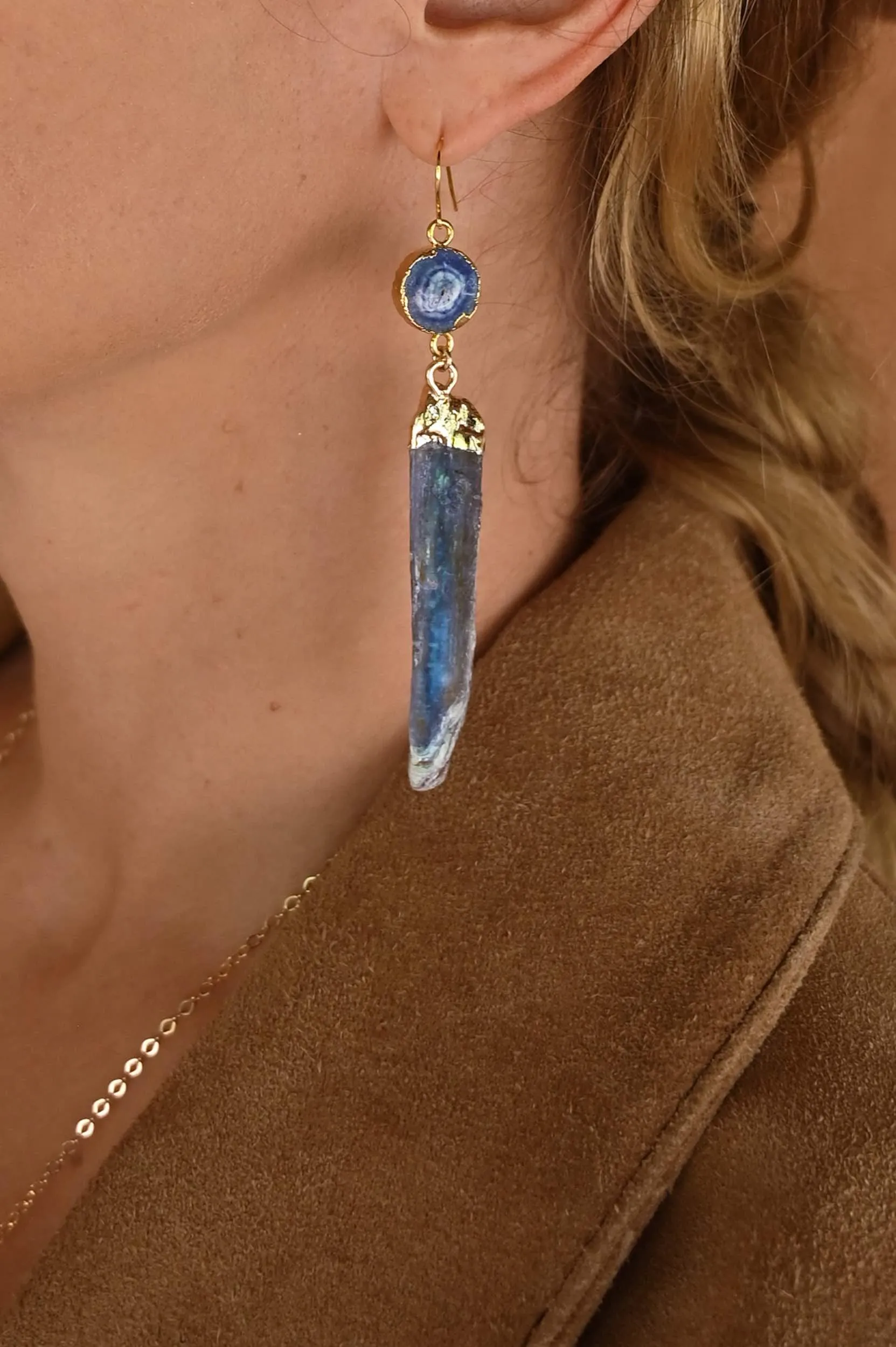 I Honor My Truth Kyanite Earrings