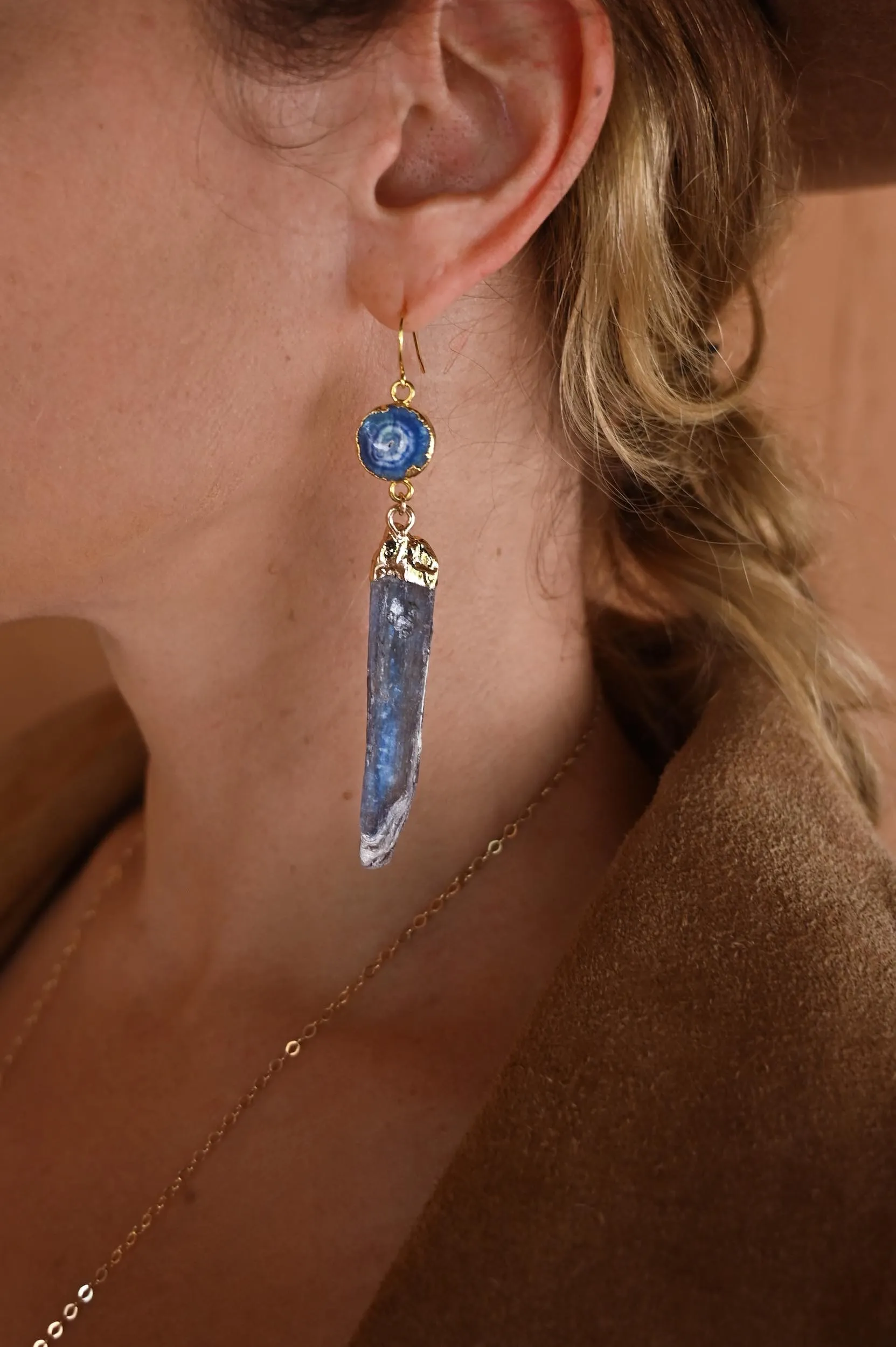 I Honor My Truth Kyanite Earrings