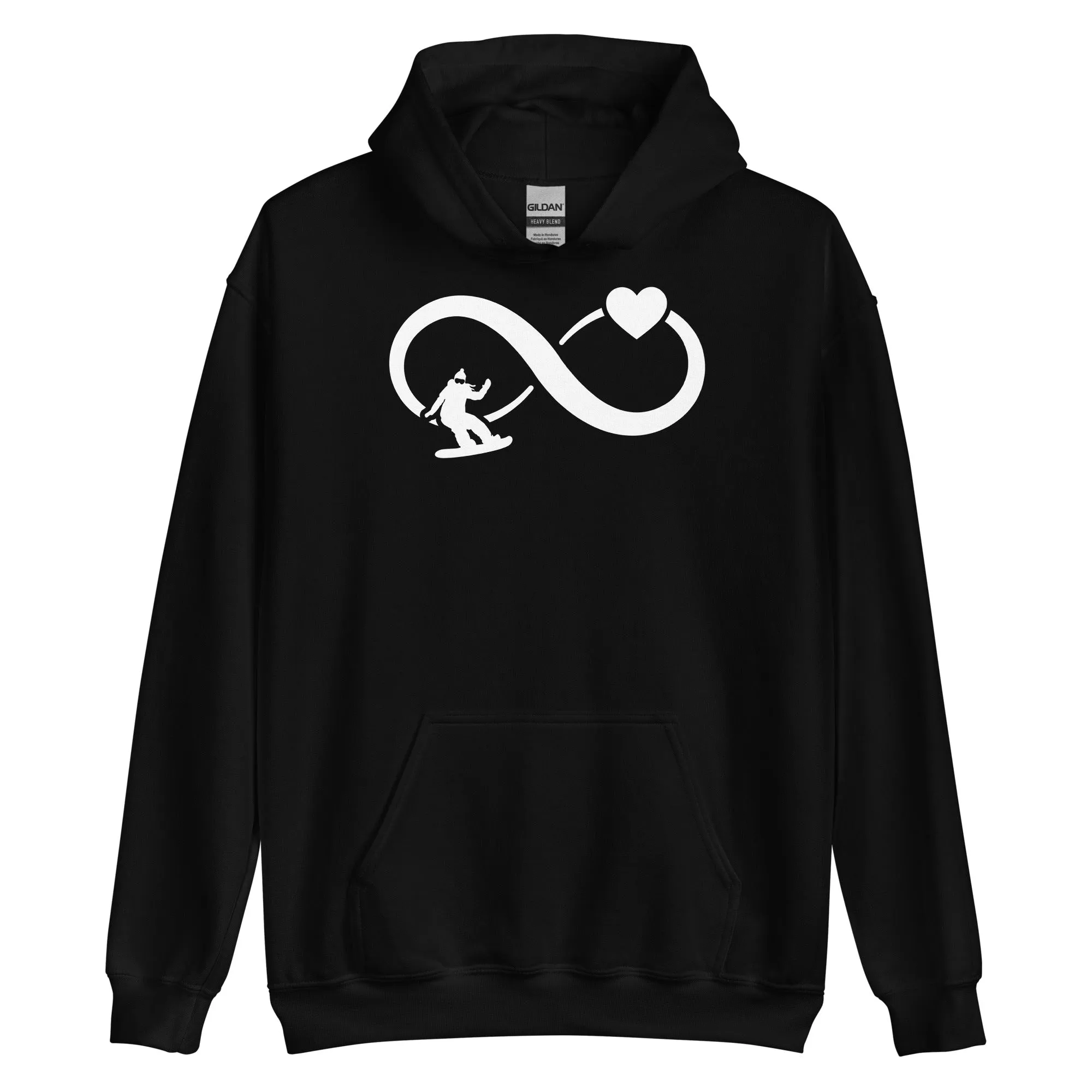 Infinity Heart and Snowboarding 1 - Unisex Hoodie