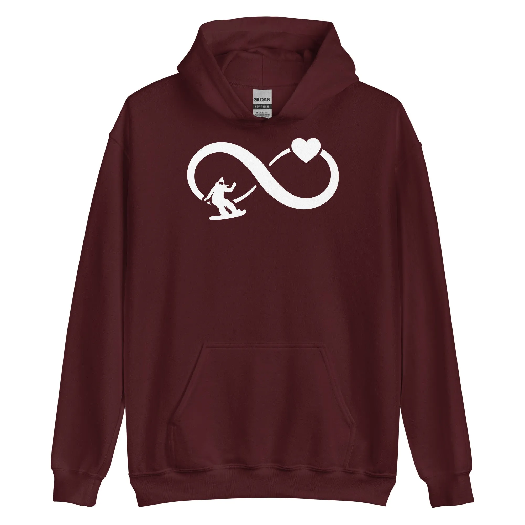 Infinity Heart and Snowboarding 1 - Unisex Hoodie