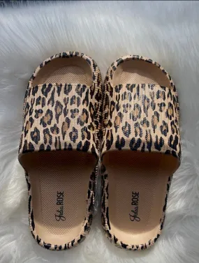 Insanely Comfortable Slides in Brown Leopard