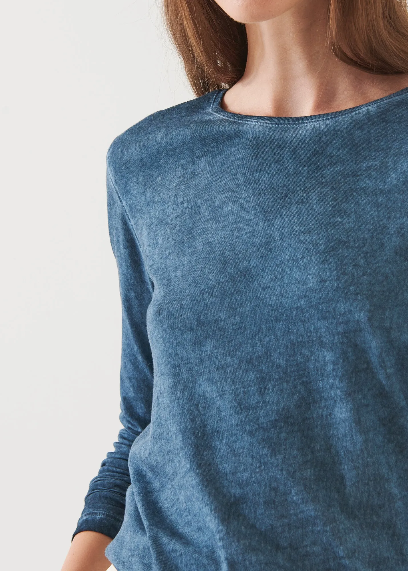 LIGHTWEIGHT PIMA COTTON SUBLIME LONG SLEEVE T-SHIRT