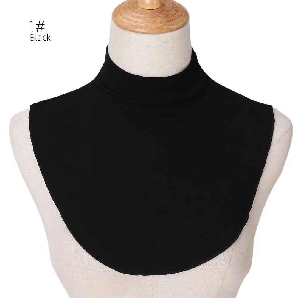 MAC144 Solid Color Modal Cotton Fake Collar Bottoming Collar