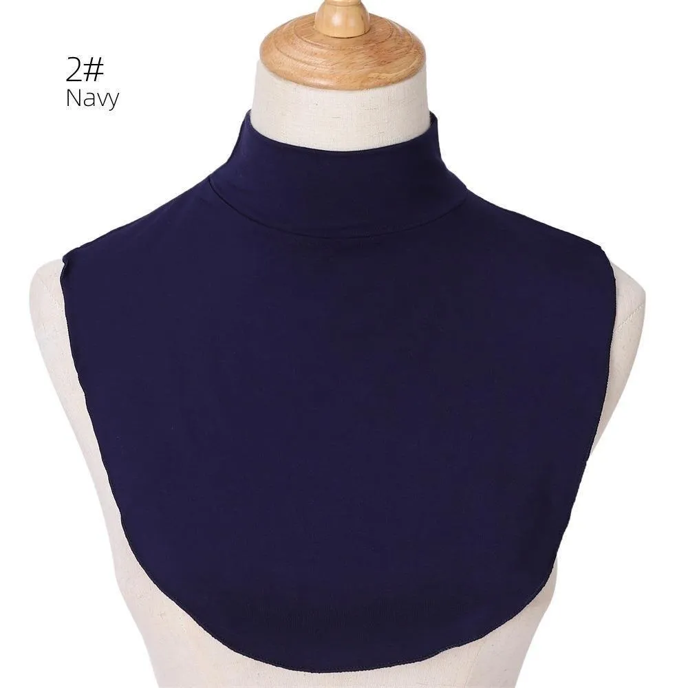 MAC144 Solid Color Modal Cotton Fake Collar Bottoming Collar