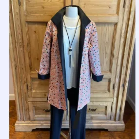 Modern Print Long Jacket