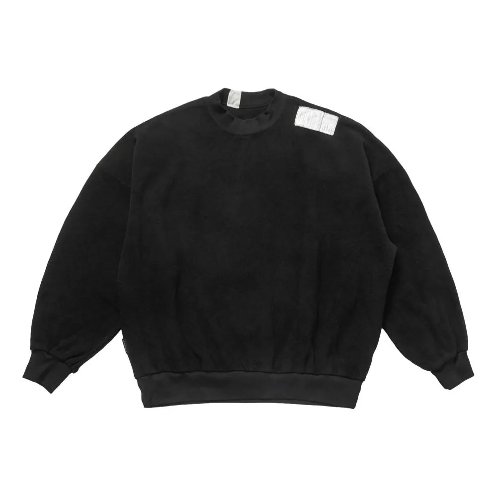 N.HOOLYWOOD WILD THINGS CREW NECK FLEECE-BLACK