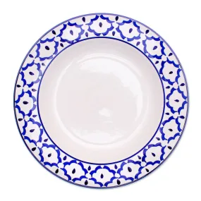 Novica Blue Pineapple Ceramic Luncheon Plate