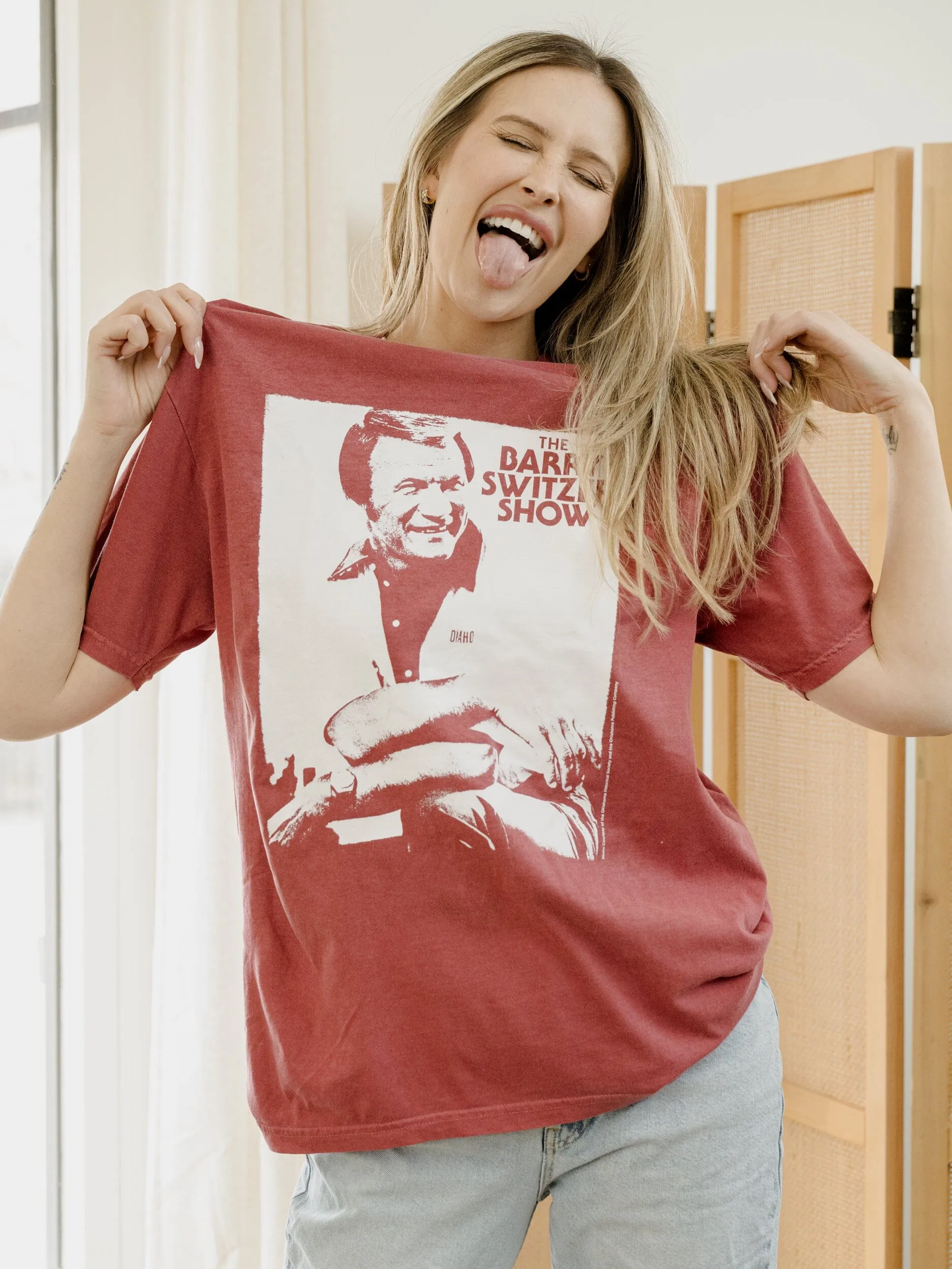 OU Barry Switzer Show Crimson Tee