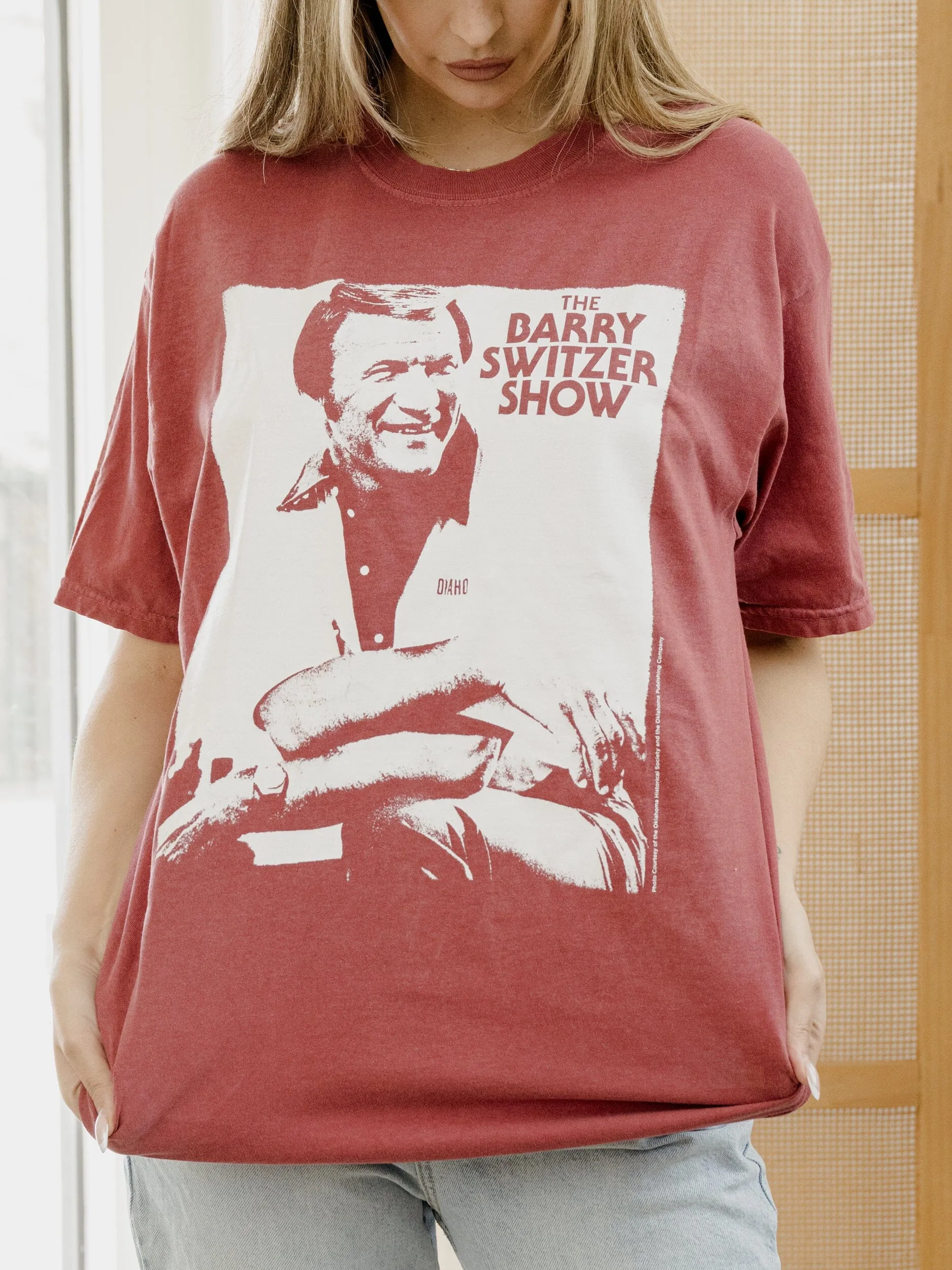 OU Barry Switzer Show Crimson Tee