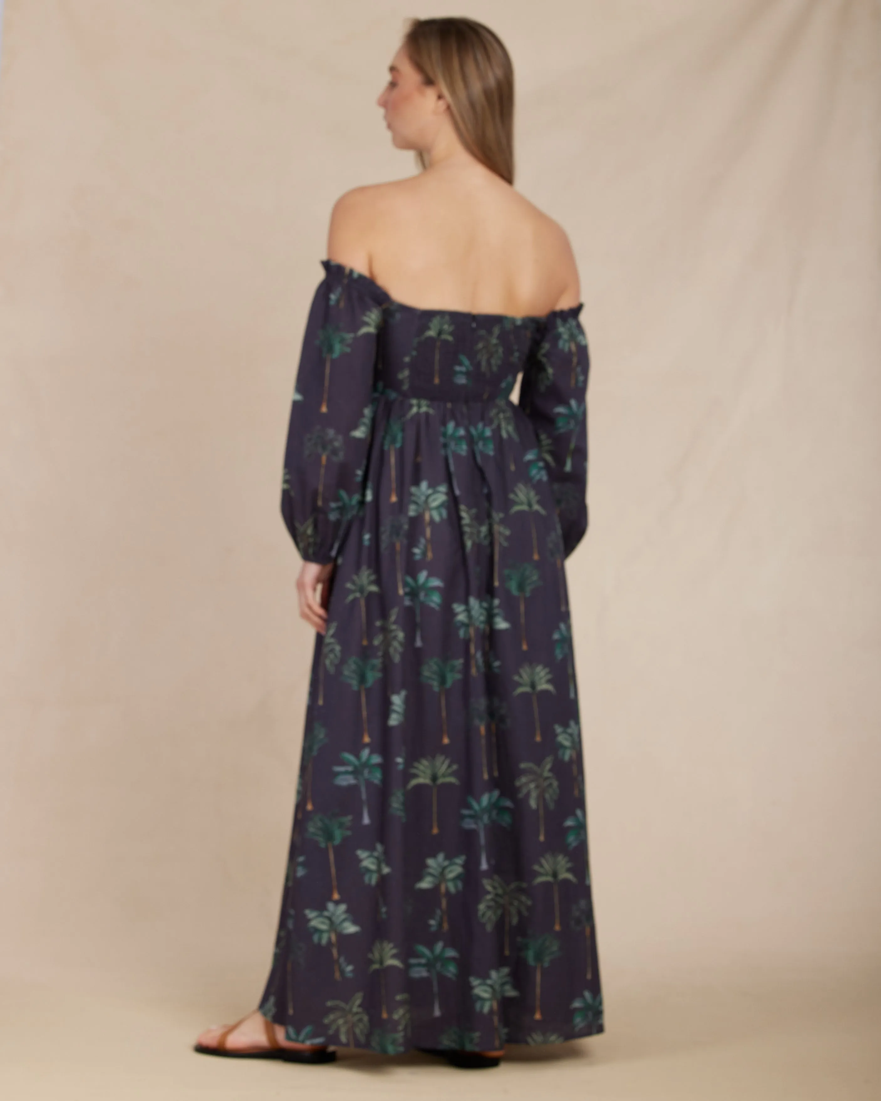 Palmira Linen Maxi Dress