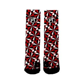 Peters Township Girls Lacrosse Club Pinwheel Socks