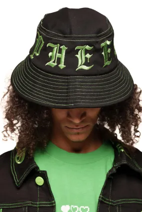 PHEELINGS DEFYING ODDS BUCKET HAT (JET BLACK/LIME GREEN)