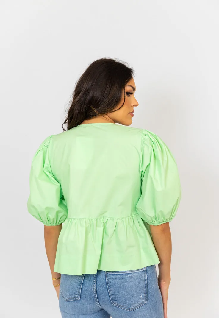 Poplin Knot Top