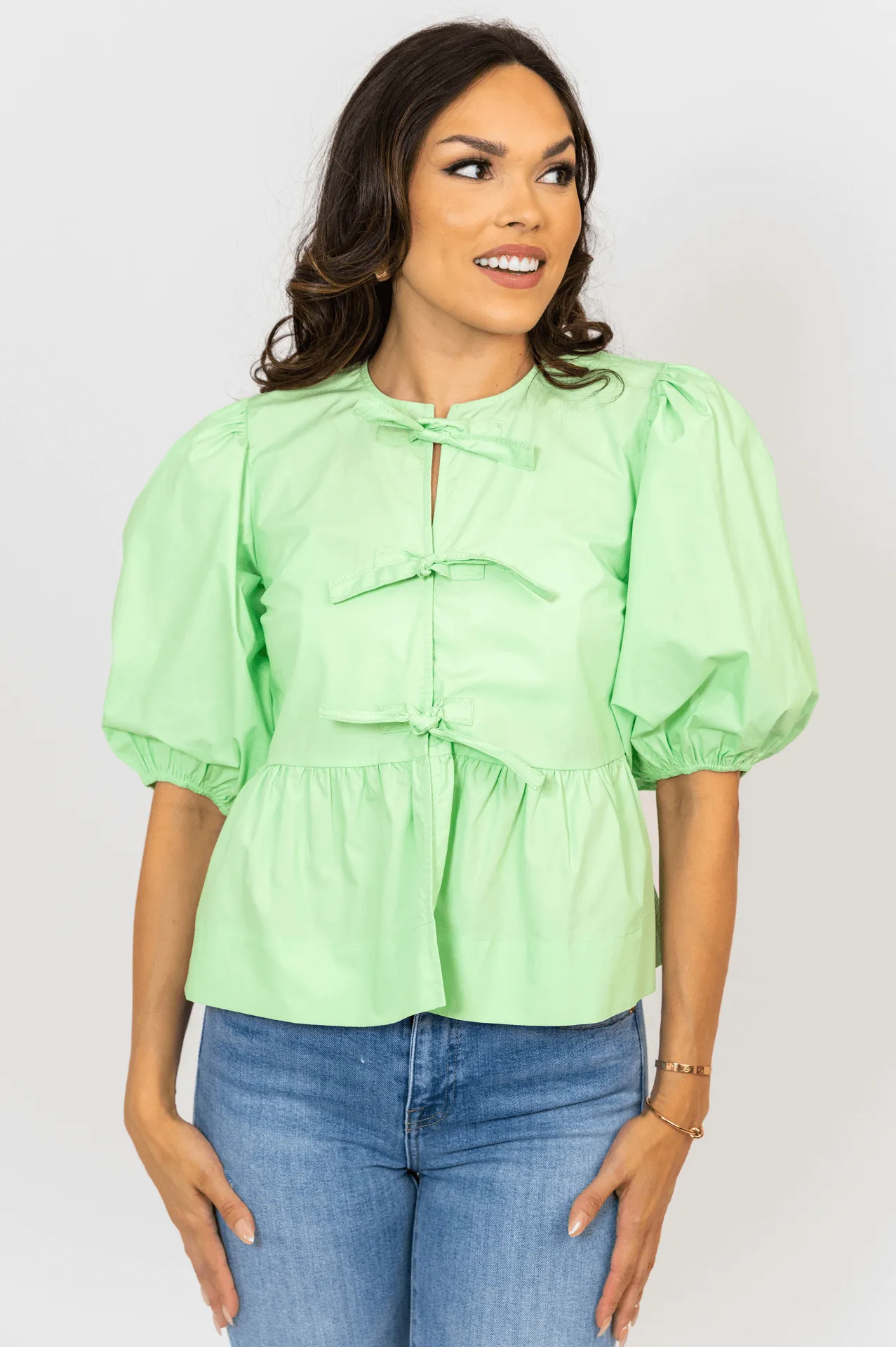 Poplin Knot Top