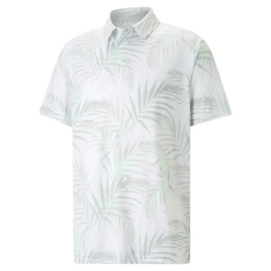 Puma CLOUDSPUN Palm Leaf Polo - White