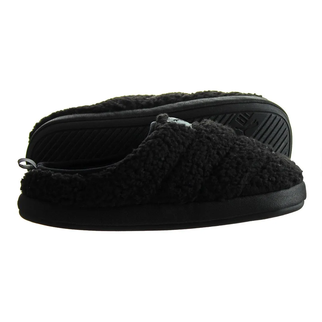 Puma Scuff Sherpa Black Mens Slippers