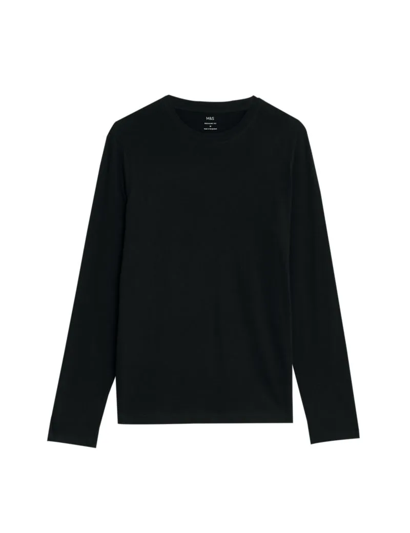 Pure Cotton Long Sleeve T-Shirt