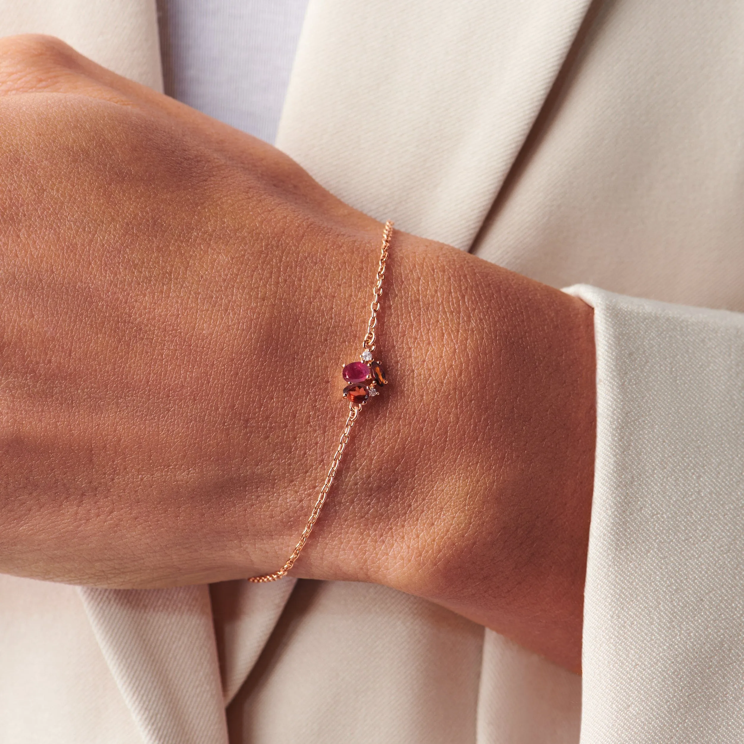 Ruby Garnet Bracelet - Orion