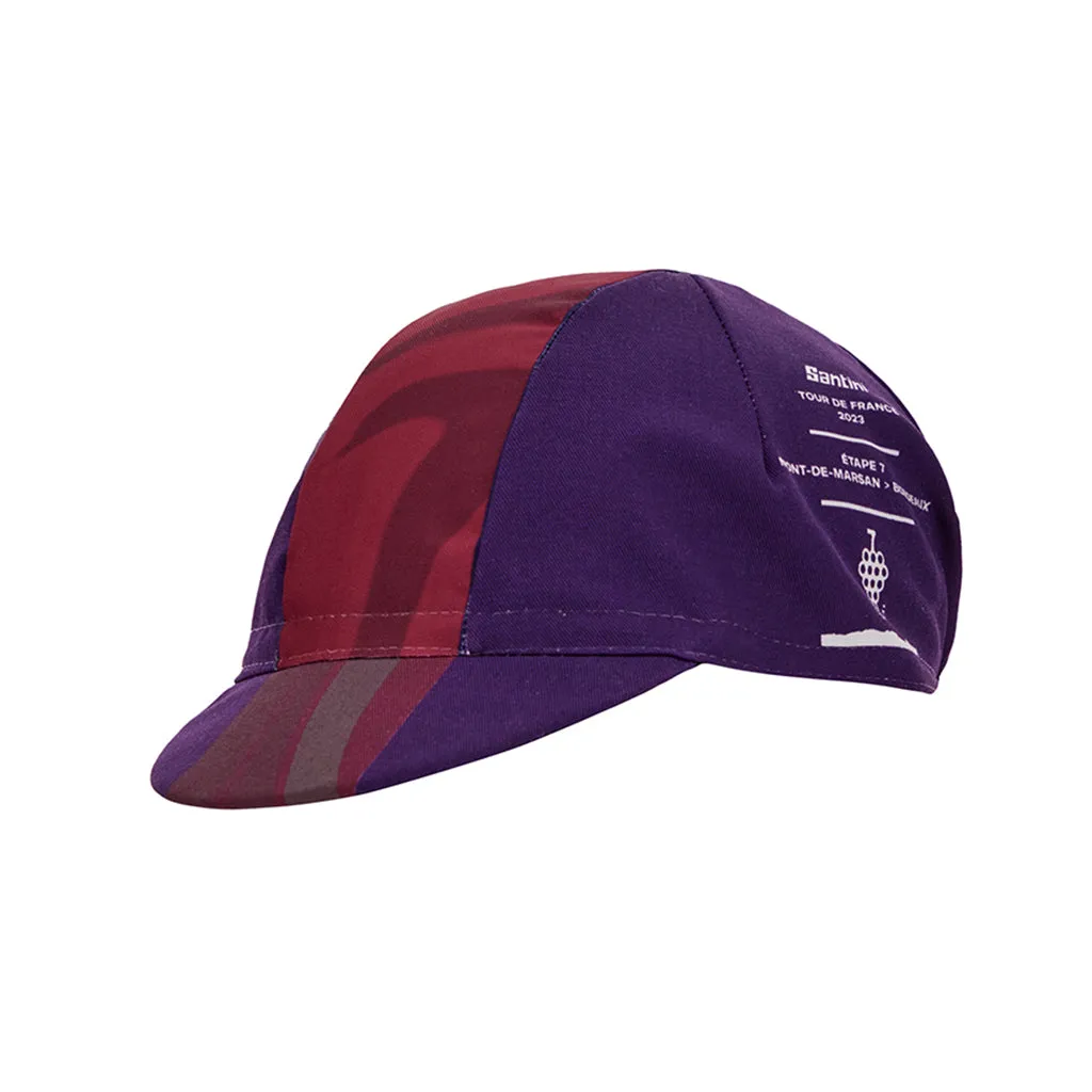 Santini TDF Bordeaux Cycling Cap - Print