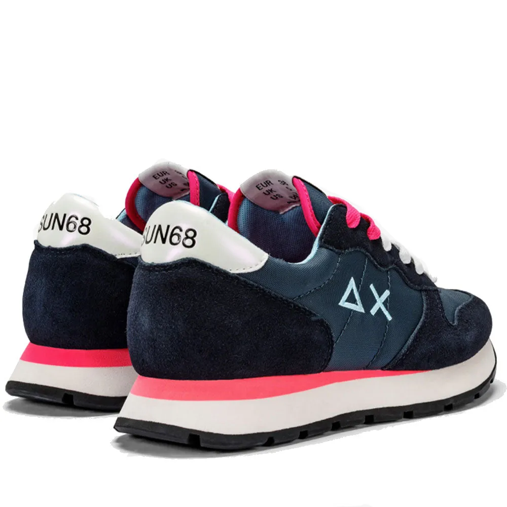 Scarpe Donna Sun68 Sneakers Ally Solid Nylon Navy Blue - Z34201