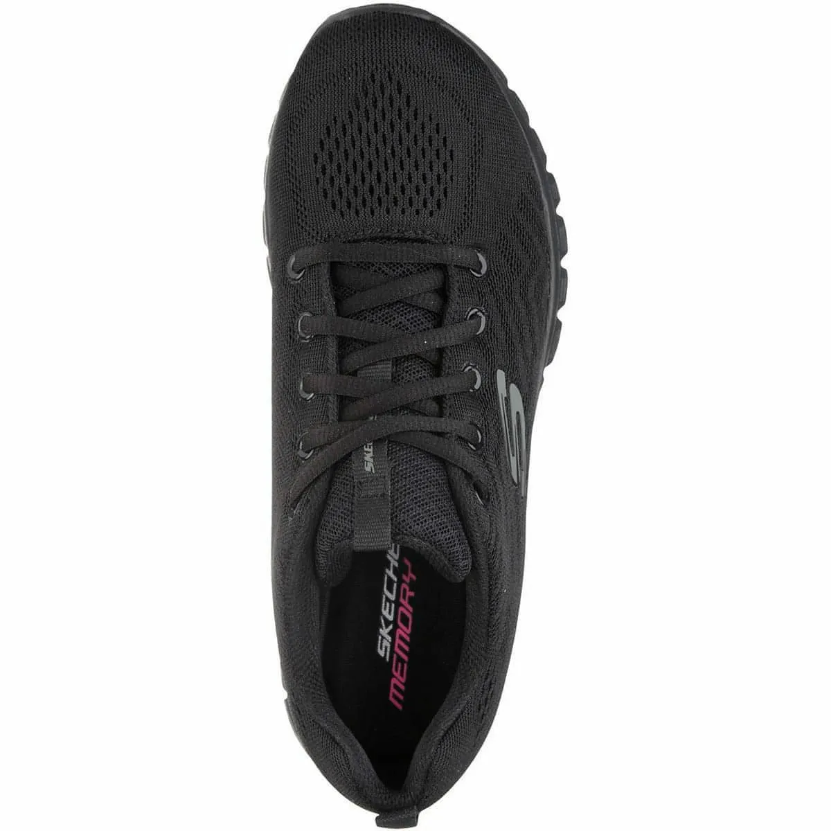 Skechers Graceful WIDE FIT Womens Training Shoes - Black